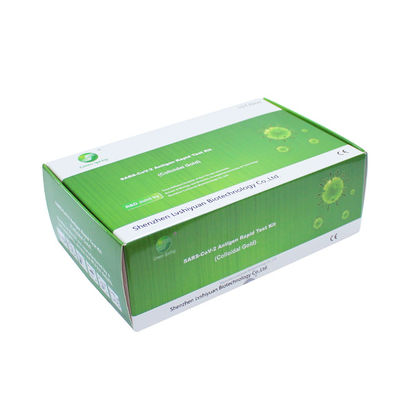 CE SARS-CoV-2 Antigen Rapid Test Self Test Colloidal Gold 10Tests/Kit 15 Min Test Kit
