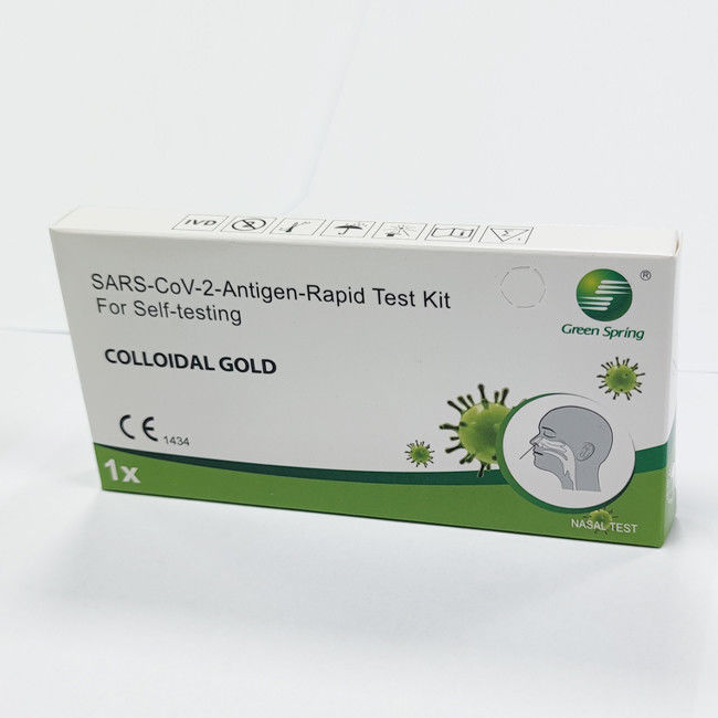SARS-CoV-2 Antigen Self Test Kit 1 5 10 25 Tests/Kit CE For Nasal Swab