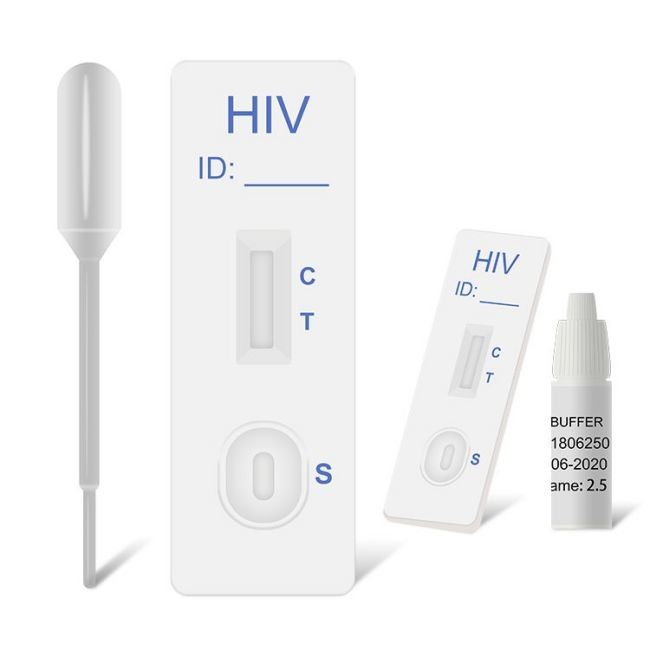 One Step 1/2 Hiv Rapid Home Test Kit Whole Blood Serum Plasma 40 Tests/Kit
