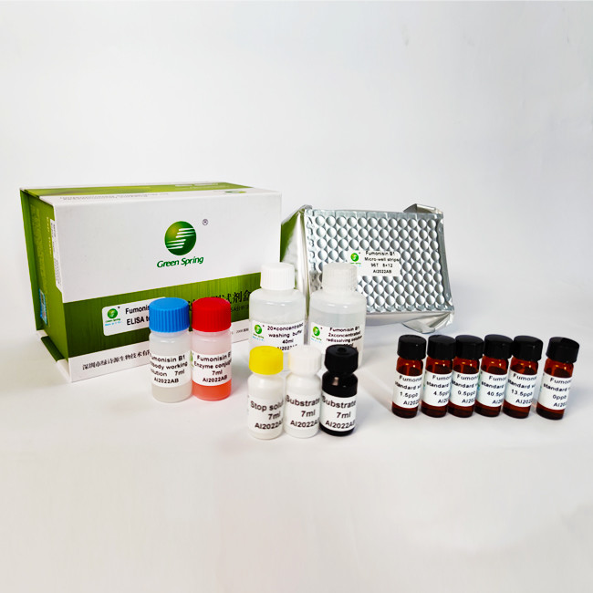 Fumonisin B1 Mycotoxin Testing Kits For Feed Peanut Maize 96 Wells/Kit Green Spring