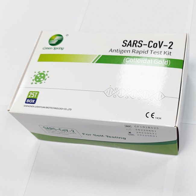 SARS-CoV-2 Antigen Self Test Kit 1 5 10 25 Tests/Kit CE For Nasal Swab