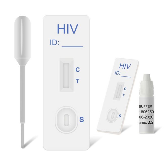 One Step 1/2 Hiv Rapid Home Test Kit Whole Blood Serum Plasma 40 Tests/Kit